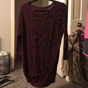 Apt 9 cheetah sweater